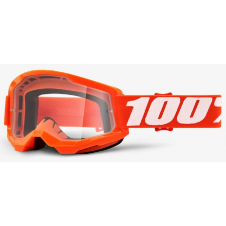 Мото очки 100% STRATA 2 Goggle Orange - Clear Lens