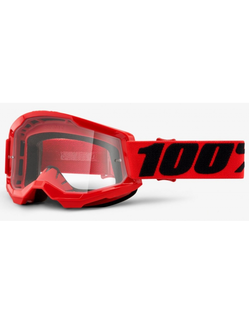 Окуляри 100% STRATA 2 Goggle Red - Clear Lens