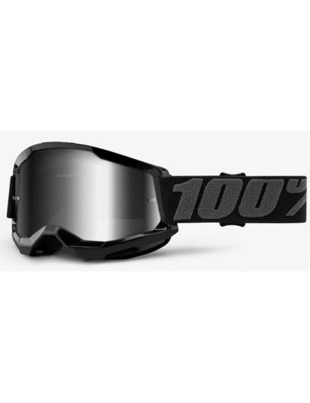 Мото очки 100% STRATA 2 Goggle Black - Mirror Silver Lens