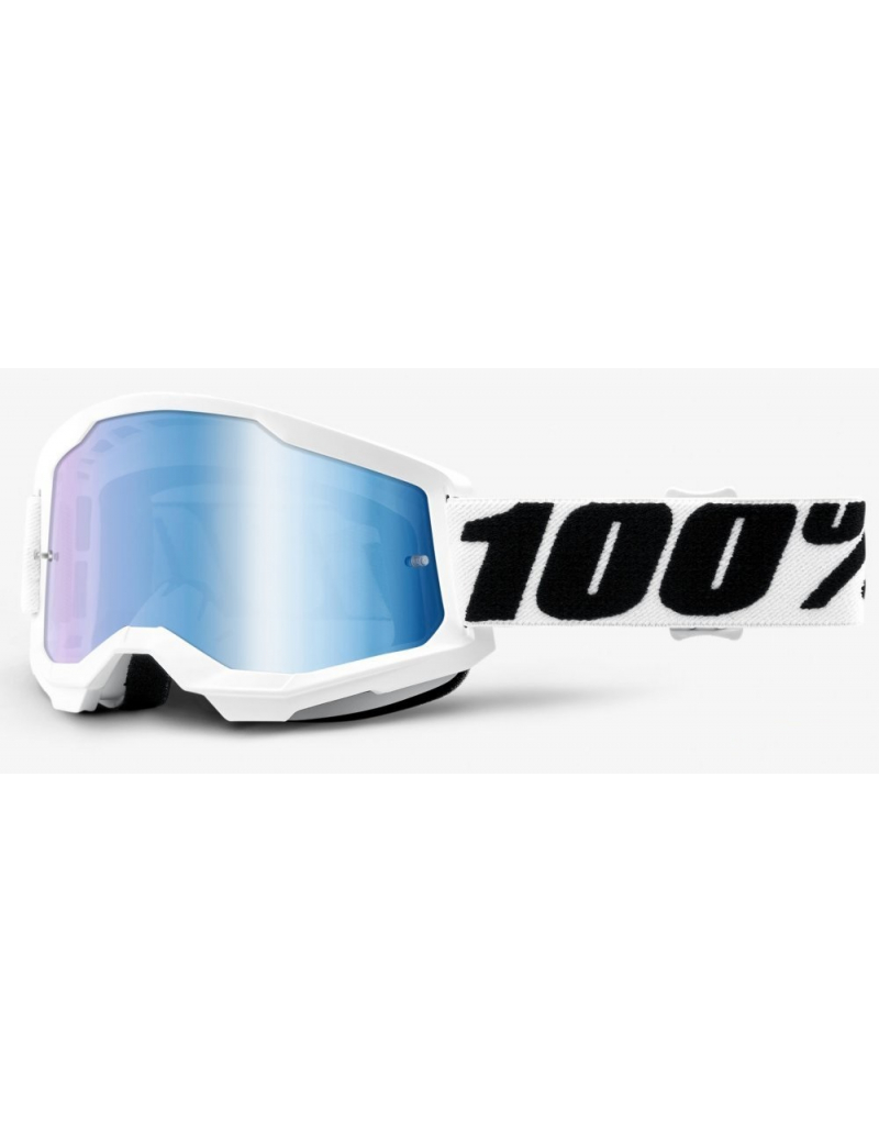 Мото очки 100% STRATA 2 Goggle Everest - Mirror Blue Lens