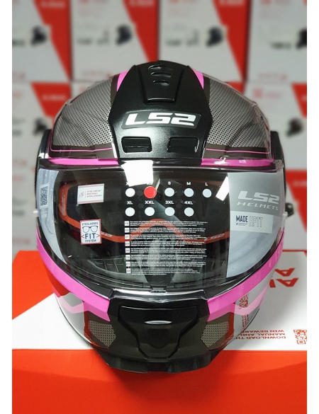 LS2 FF902 SCOPE AXIS BLACK PINK