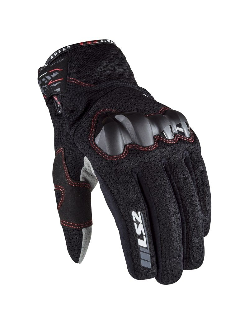 LS2 Chaki Man Gloves Black