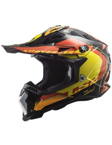 LS2 MX700 Subverter Evo Arched Black Yellow Red