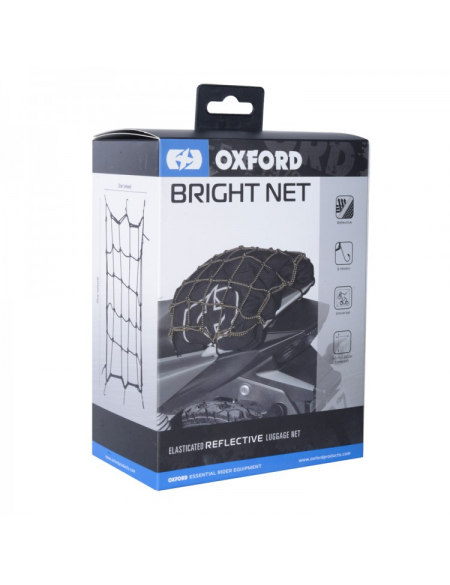 Багажная сетка с отражением Oxford Bright Net Black/Reflective