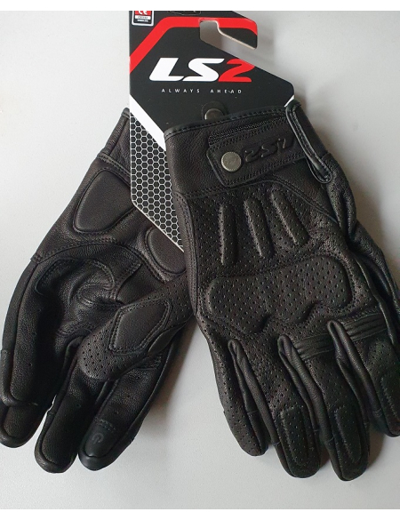 LS2 RUST MAN GLOVES LEATHER
